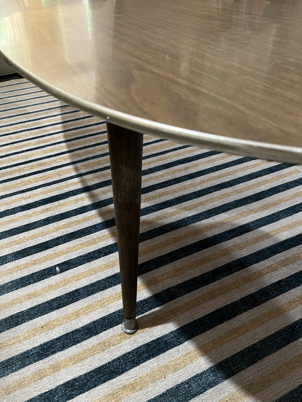 Mid-Century Modern Atomic Large Kidney Shaped Coffee Table - 60” - Retro Wow! gallery