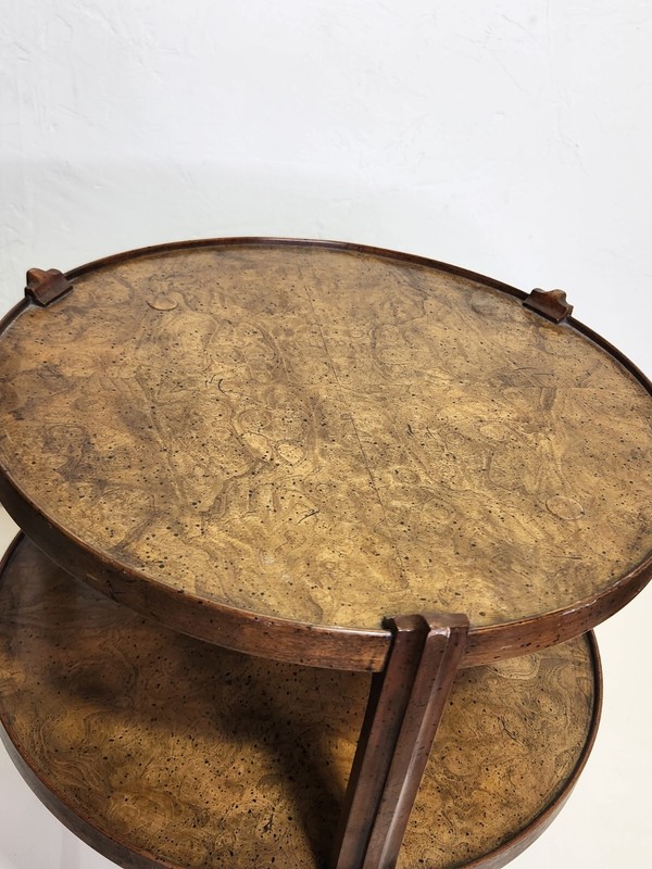 Baker Furniture two-tier Wood Side Table gallery
