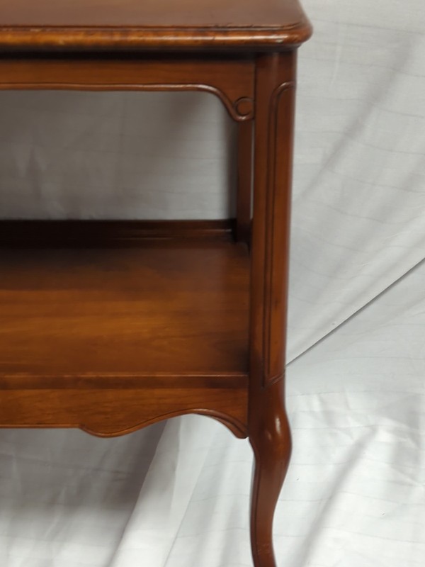 Mid Century Mahogany End Table 2 Tier Imperial Grand Rapids Vtg MCM 22x16x25 gallery