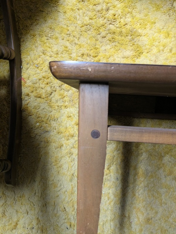 Lane Mid Century Walnut Formica Top 2 Tiered End Table-Side Table~ 2 Available gallery