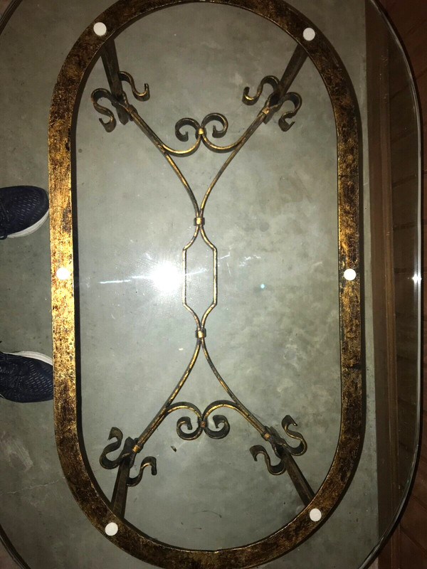Leaded Austrian crystal cocktail table - Circa 1962 gallery