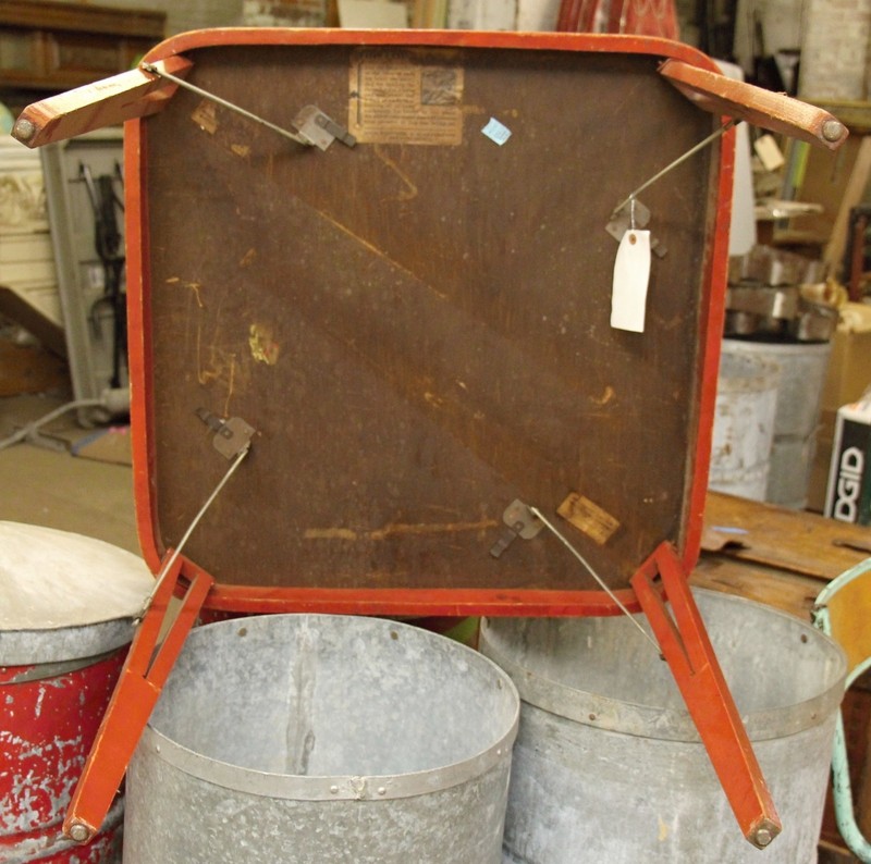 Vintage Chinese Square Folding Card Table gallery