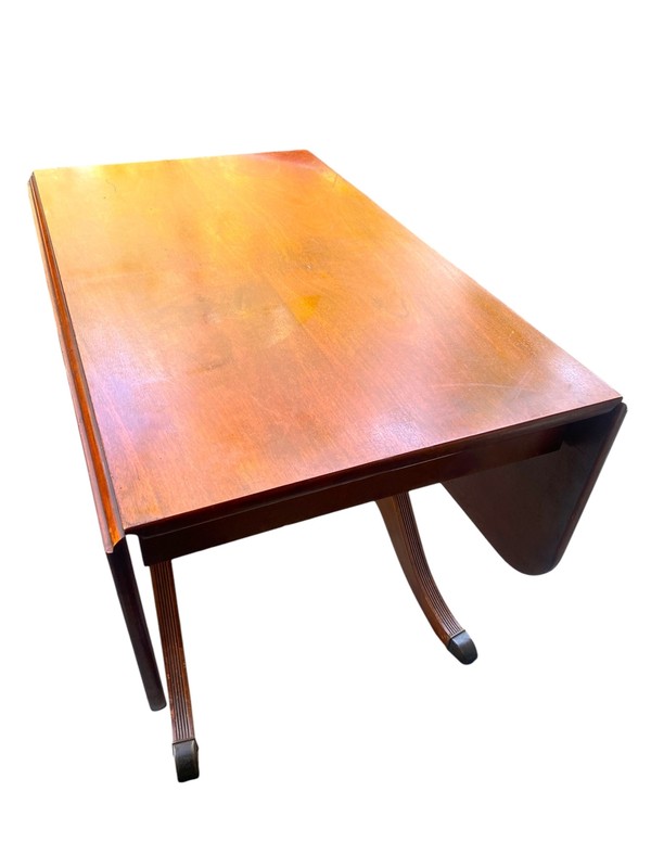 Extensole Extension Mid-Century Vintage Mahogany Leaf Table gallery