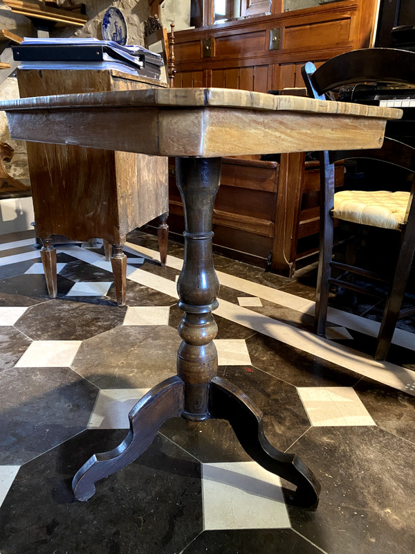 Unique antique coffee table with chessboard - Sorrentino Style - Early 1800s gallery