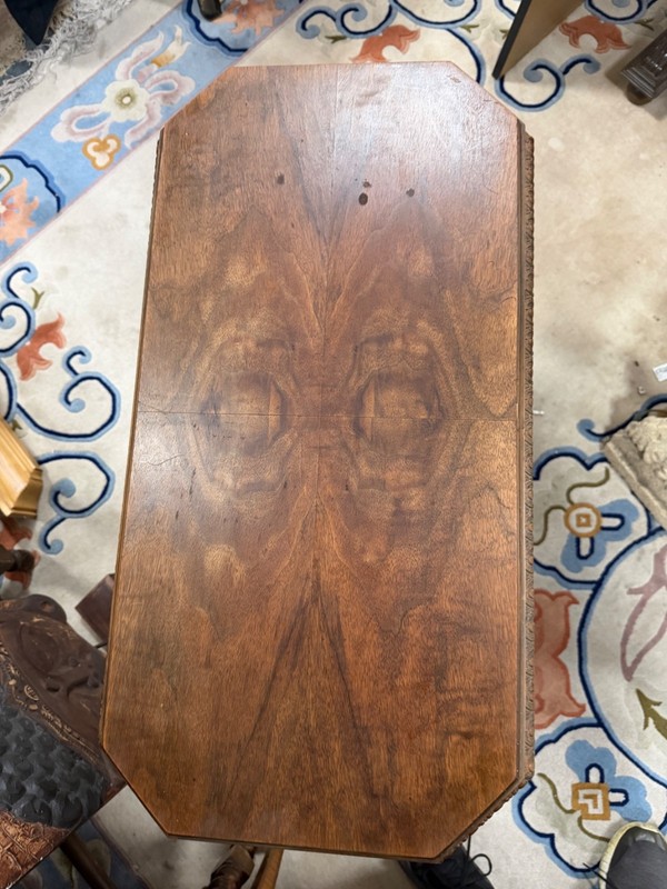 19th Century Jacobean Revival Mahogany Trestle Table gallery