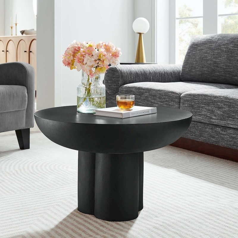 Caspian Round Concrete Coffee Table gallery