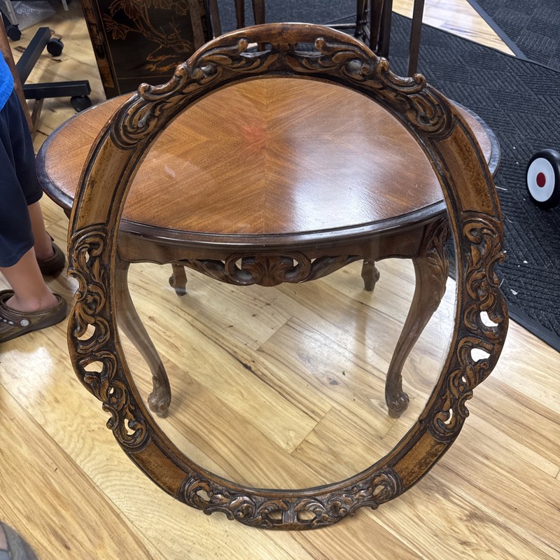 Hand carved Tea Table with Removable Glass Top Tea Tray gallery