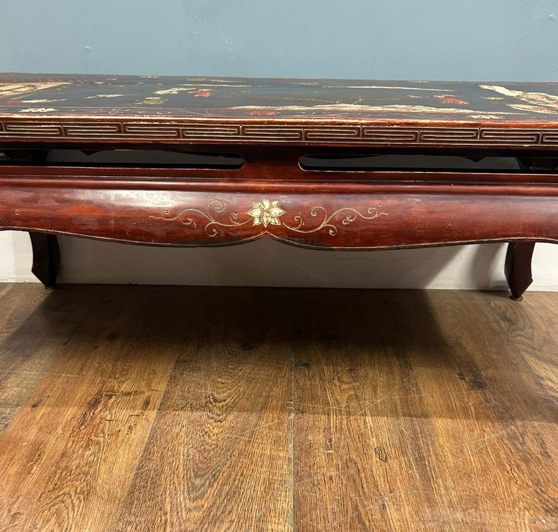 Chinese Lacquered Coffee Table Chinoiserie gallery