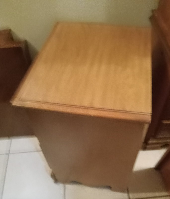 Mid Century Formica Top Maple Nightstand (NS204) gallery