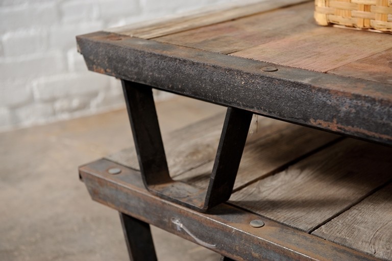 ON SALE!!! 1930's Industrial Wooden Pallets Iron Rustic Frame gallery
