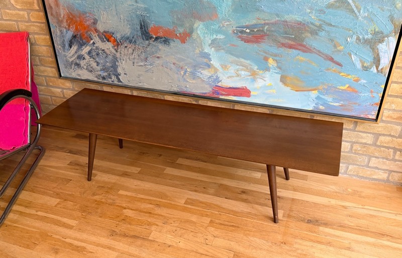 60" McCobb Design Planner Group Birch Wood Coffee Table Bench Vtg Mcm Winchendon gallery