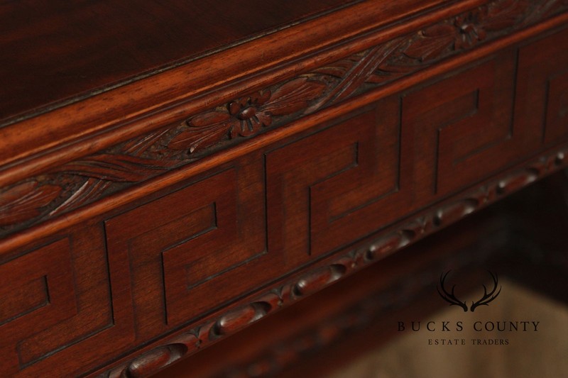 Exceptional Renaissance Revival Style Carved Mahogany Expandable Dining Table gallery