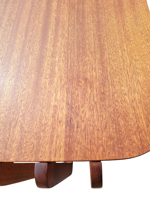Streamline Mid Century Modern Teak Side End Table Gilbert Rhode Herman Miller? gallery