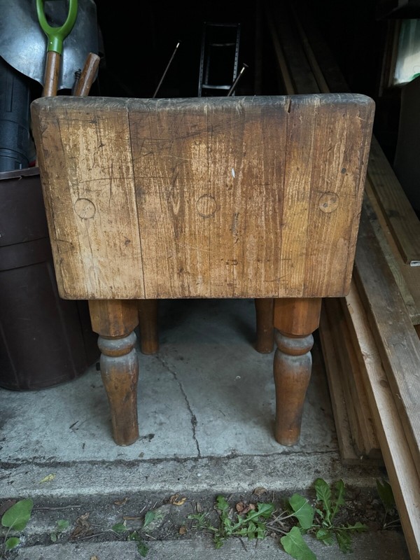 Vintage butcher block solid wood gallery