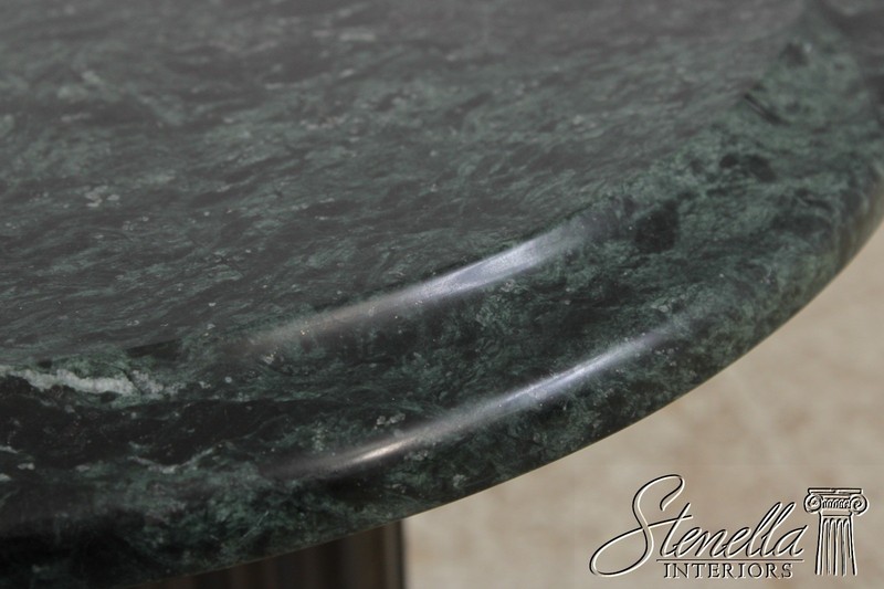 73150: Vintage Louis XVI Style Bronze Marble Top Pedestal Table gallery
