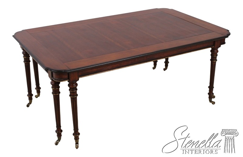 L73059: HICKORY WHITE Mahogany 8 Leg Dining Table
