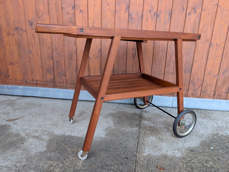 Teak Serving Trolley Tea Cart 60s Table Danish Modern Bar Cart Side Table gallery