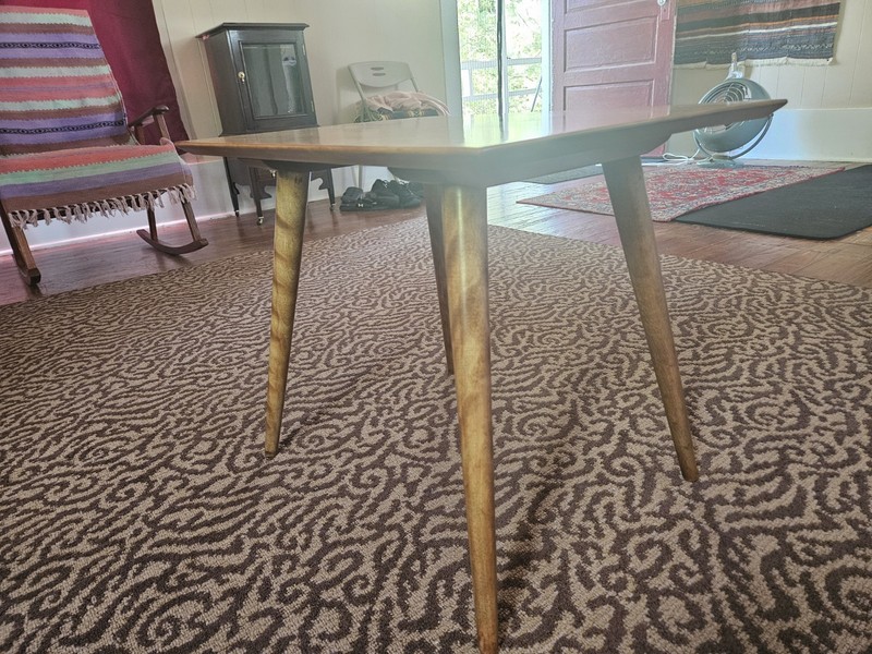 Restored Vintage Mid-Century Maple Planner Group End Table gallery