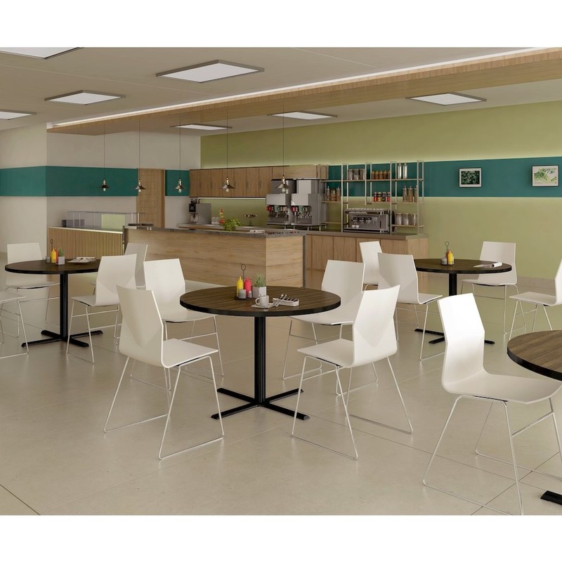 Table Height Thermal Fused Laminate Café and Breakroom Table 30x48" gallery