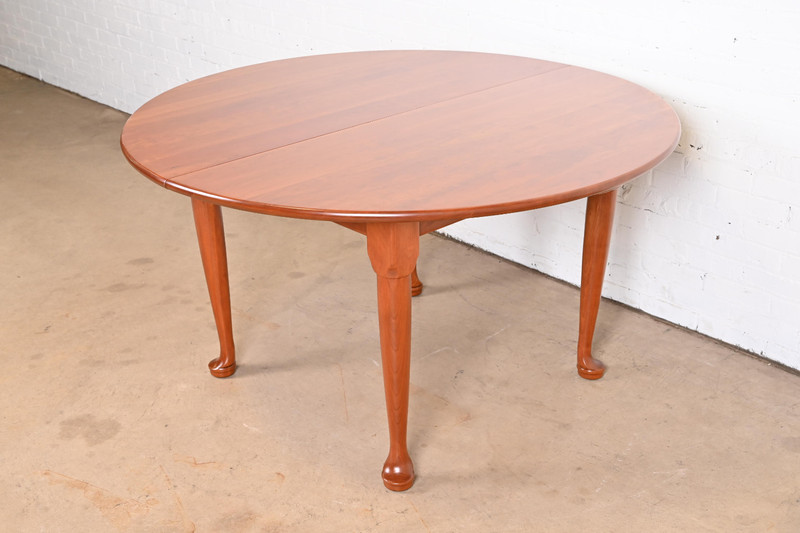 Stickley American Colonial Solid Cherry Wood Extension Dining Table, Refinished gallery