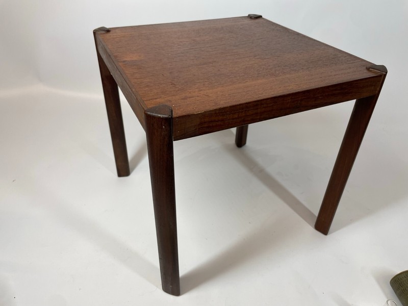 Vintage Hans Olsen LH Lindebo Hansen Mid Century Denmark Teak 13.75" End Table gallery