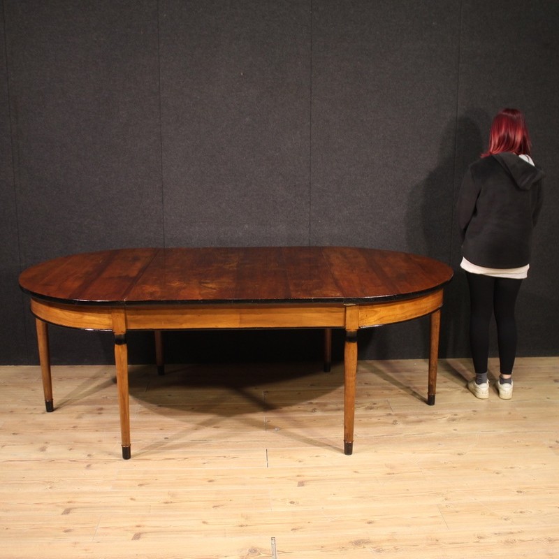 Extendable table antique style furniture console wood vintage 20th century gallery