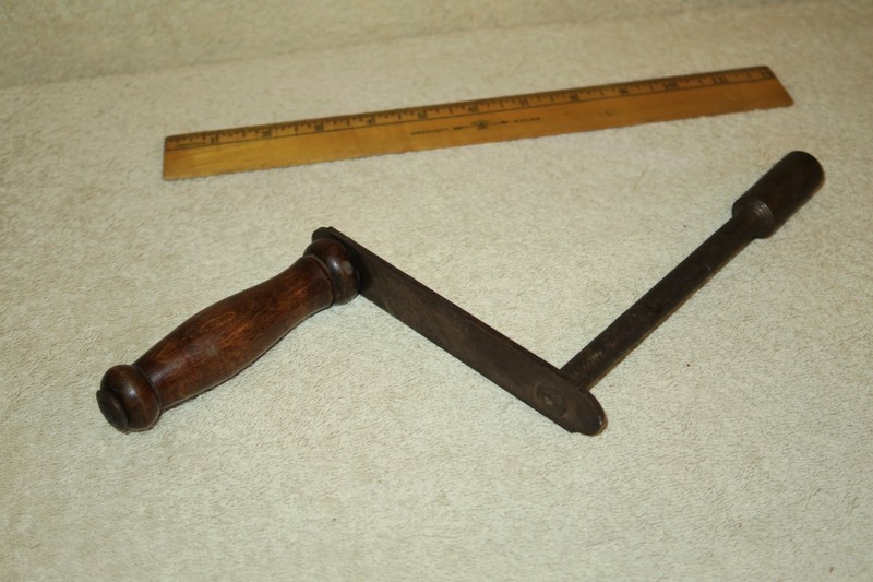 Vintage 1/2” Table Extending Winder, Crank, Winding Handle, Old Tool, English gallery
