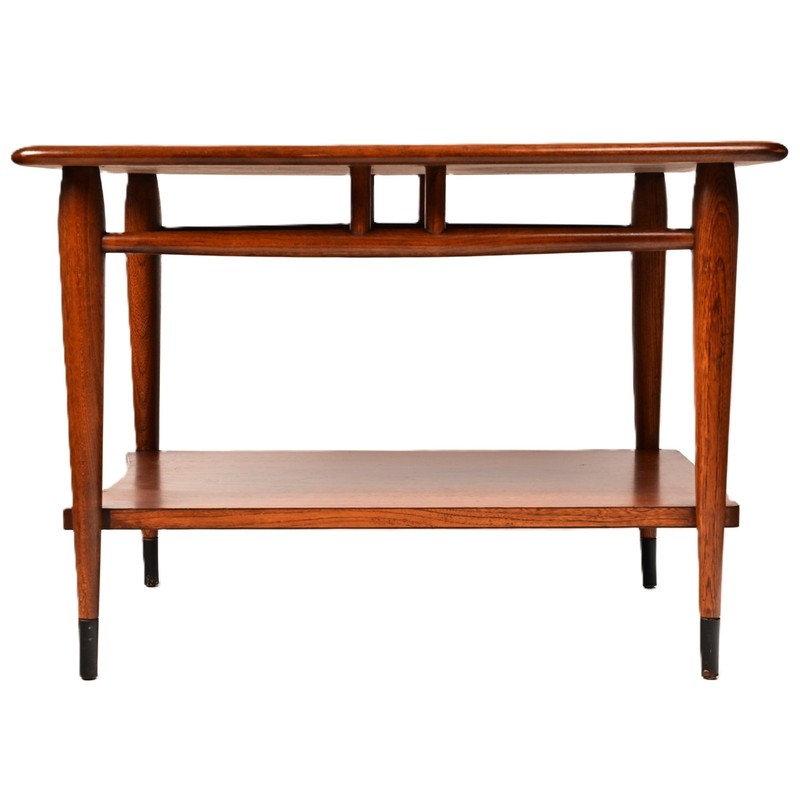 LANE Original Vintage Signed Mid Century Modern Dovetail Accent End Coffee Table gallery