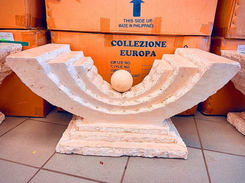 Truck Load! 14 NEW TABLES 1980’s PostModern Tessellated Mactan Stone Magnussen gallery