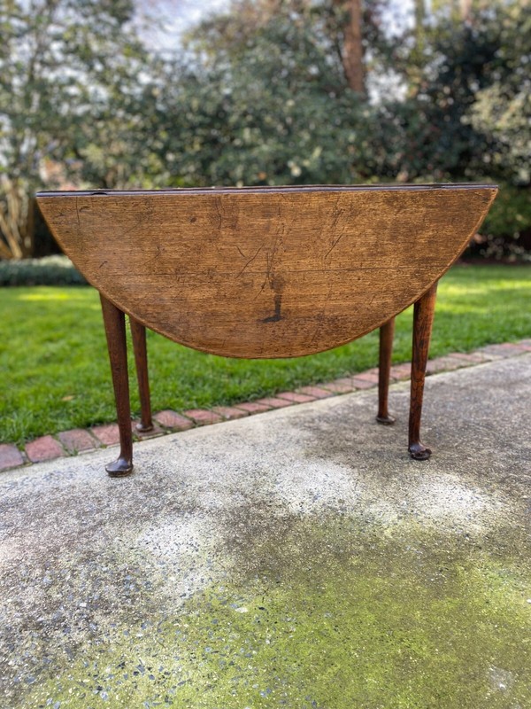 Antique English Drop Leaf Table with Gate Legs, 18th Century w/Provenance gallery