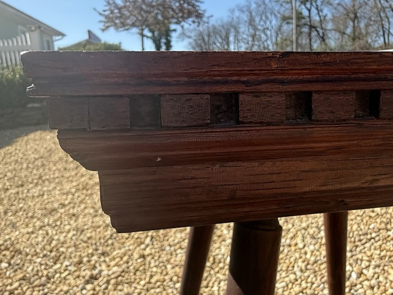 Vintage Oak Wood Table Side Table Accent Table gallery