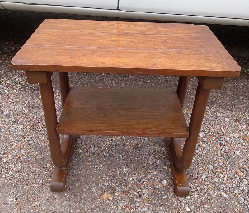 Mid Century Western Solid Oak End Table / Side Table (RP-ET449)