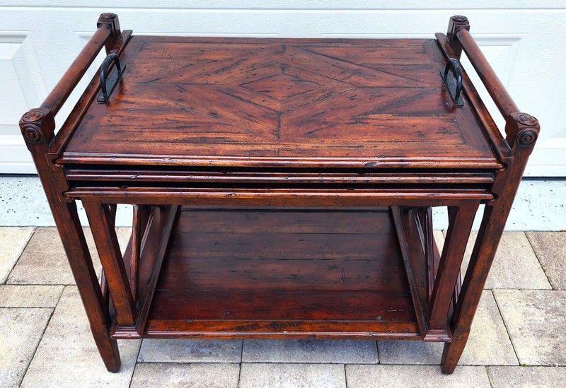Theodore Alexander Bromwich Nesting Side Table with Serving Tray gallery