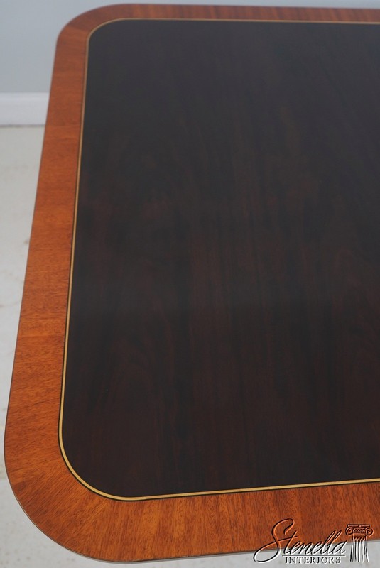 L69294: STICKLEY Colonial Williamsburg Mahogany Banded Inlaid Dining Table gallery