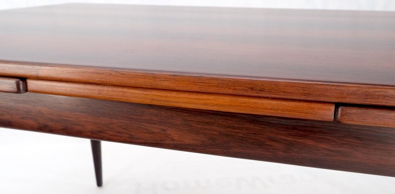 Danish Mid-Century Modern Moller Solid Rosewood Refectory Dining Table Mint! gallery