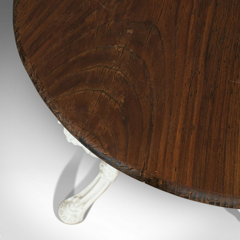 Antique Britannia Table, English, Cast Iron, Cedar, Garden, Outdoor, Victorian gallery