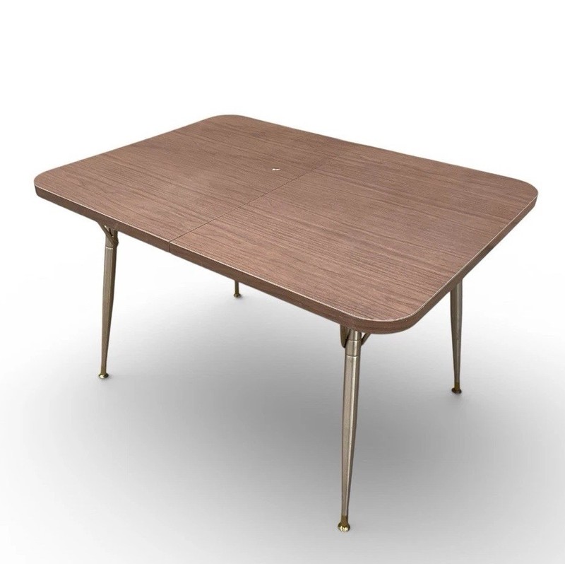 Vintage MCM Dinette Table w Leaf Formica By Heywood-Wakefield 1950s Made in USA