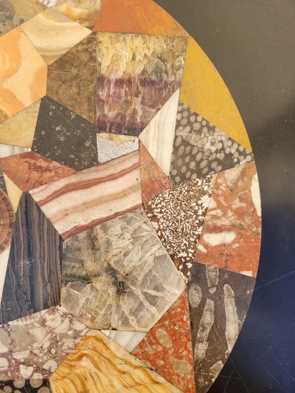 Harness With Hard Stone Marquetry Tray, 19th Century gallery