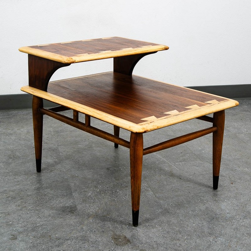 Mid Century Modern End Table Side Nightstand Lane Acclaim Restored Step Up MCM gallery