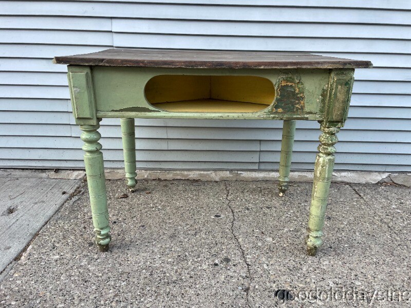 Old Antique Primitive Game Table 41 x 25 gallery