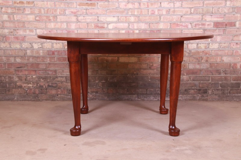 Stickley American Colonial Cherry Wood Extension Dining Table, Newly Refinished gallery