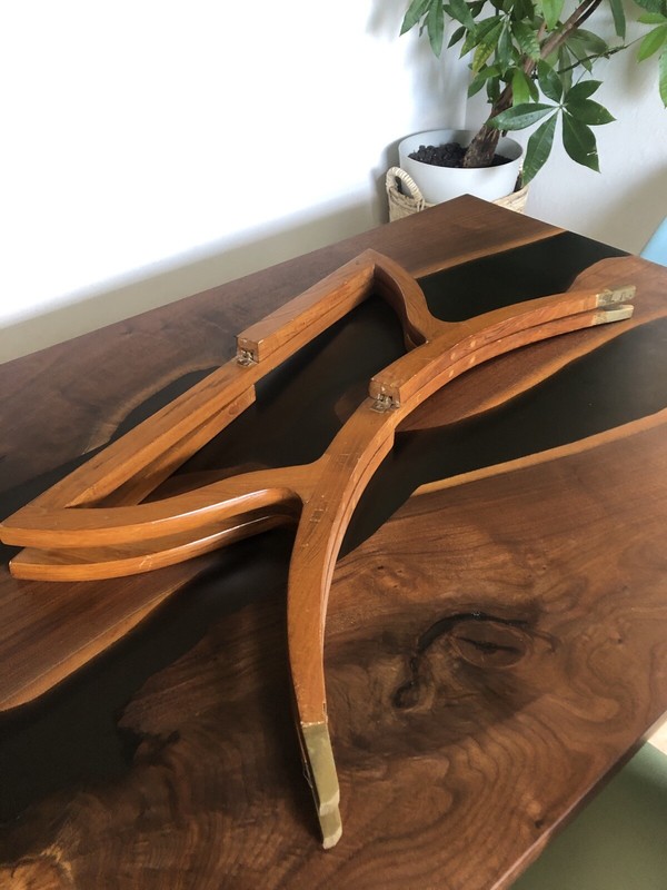 Vintage Mid Century 1950’s Moroccan Brass Table/Spider Leg Base/Pie Crust Rim gallery