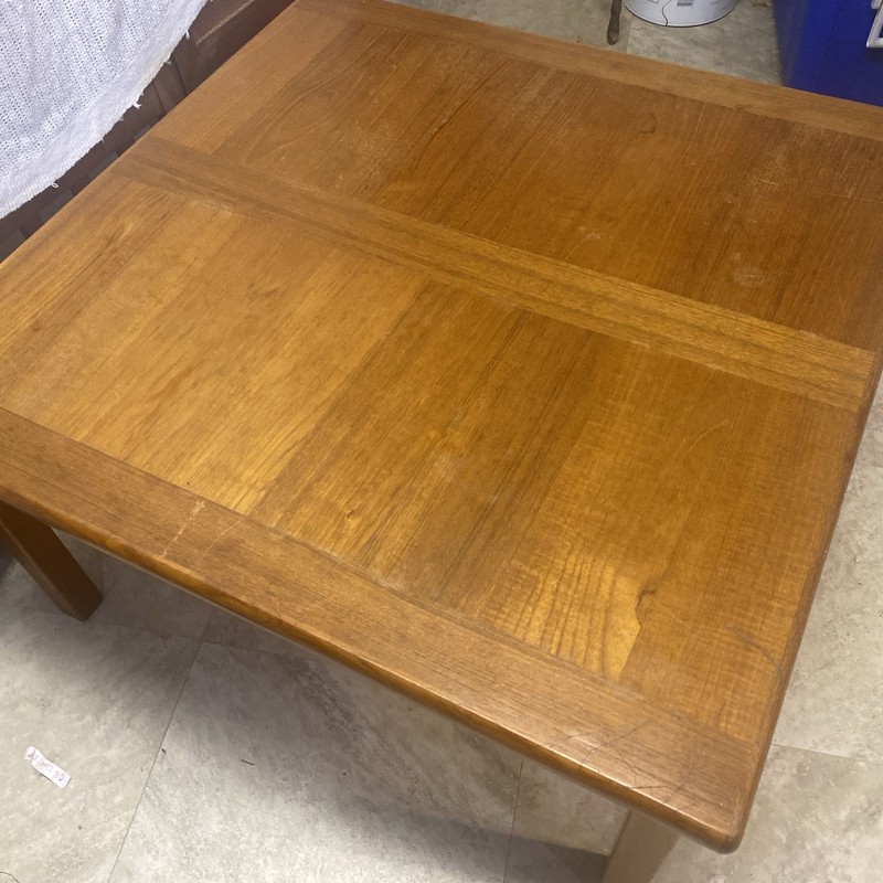 Mid Century Danish Modern Coffee Table Mobler Surfboard Teak Denmark Refinished gallery