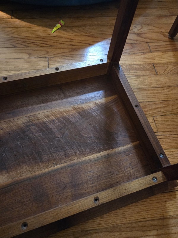 Pair Of Vintage Solid Walnut Side Tables gallery