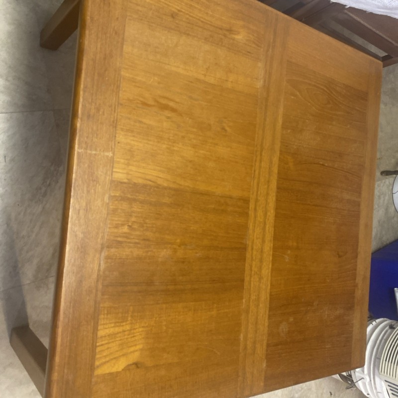 Mid Century Danish Modern Coffee Table Mobler Surfboard Teak Denmark Refinished gallery