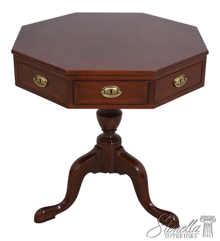 L62134EC: KINDEL Winterthur Collection Mahogany Revolving Drum Table