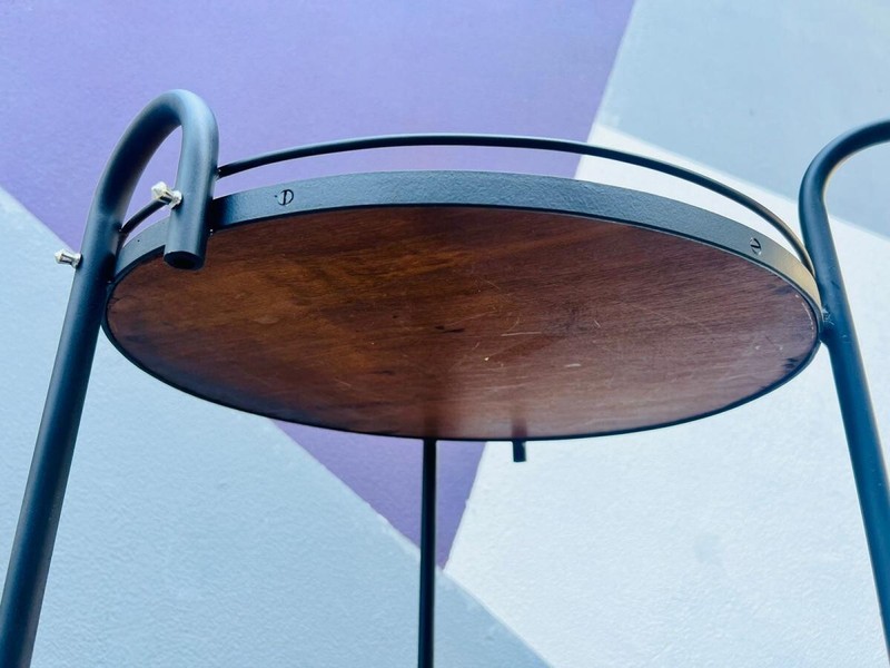 FORMA - Tea Cart made in Caviúna with tubular iron and wheels from the 60s gallery