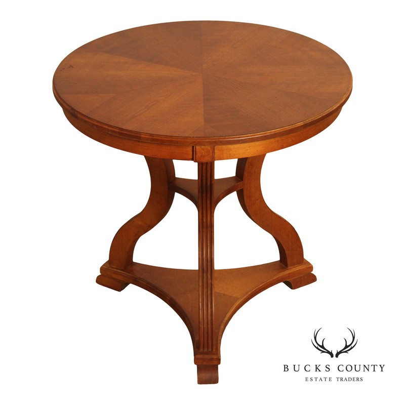 Ethan Allen ‘Legacy’ Collection Round Top Side Table