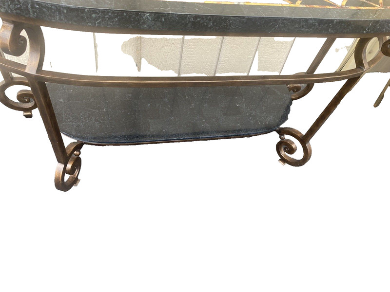 65584 Decorator Marble Top Console Table Stand Sideboard Server gallery