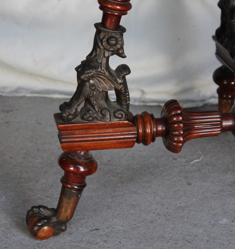 Antique Victorian Mahogany Center Table – Merklen Brothers gallery